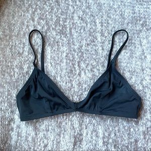 J. Crew Charcoal Grey Bikini Top